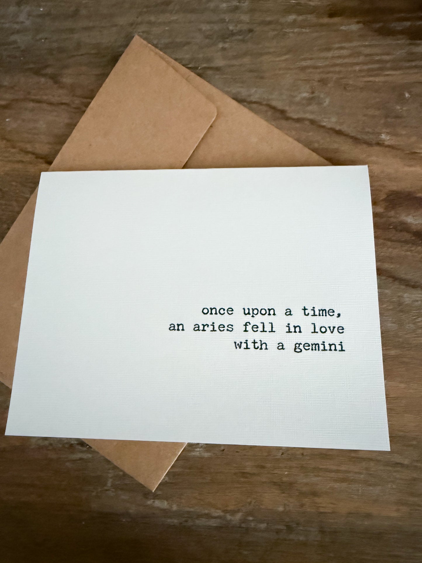 Aries fell in love with a Gemini