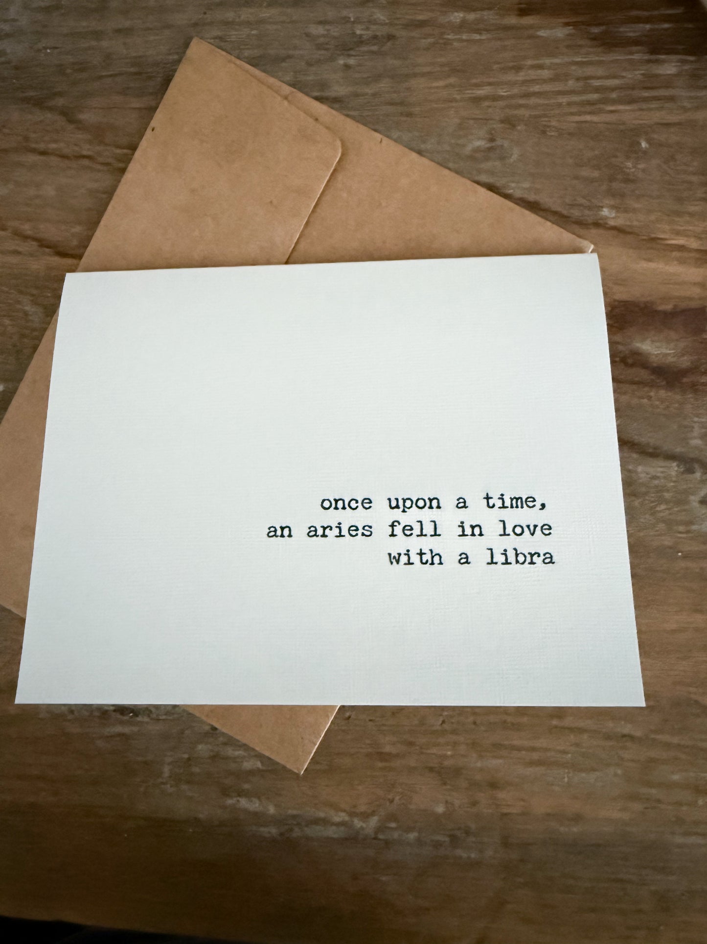 Aries fell in love with a Libra