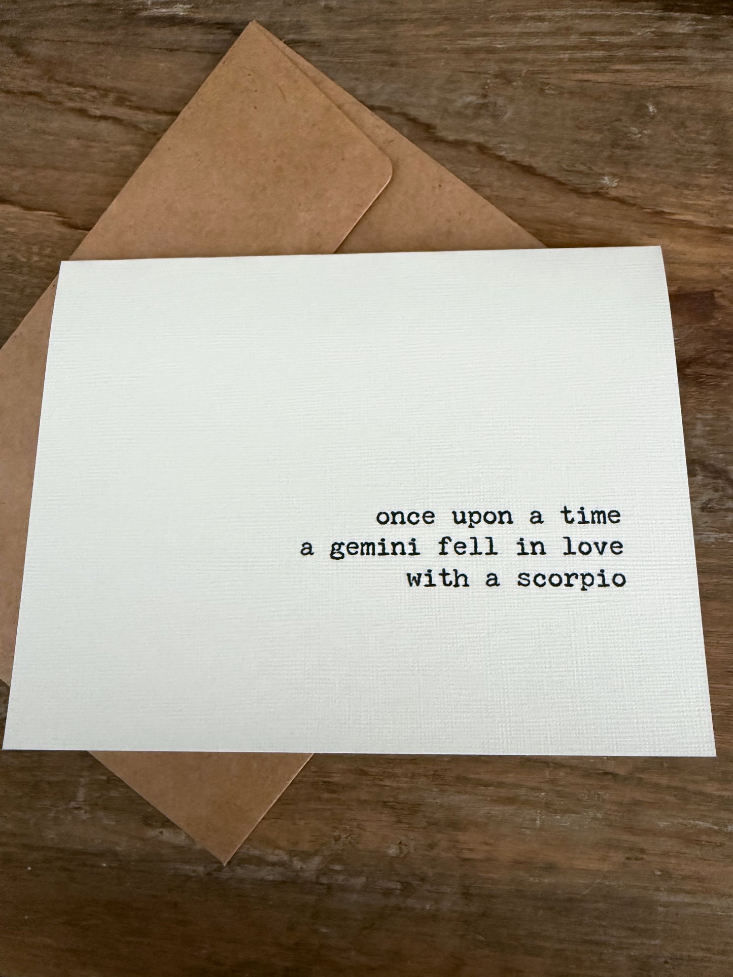 Gemini fell in love with a Scorpio