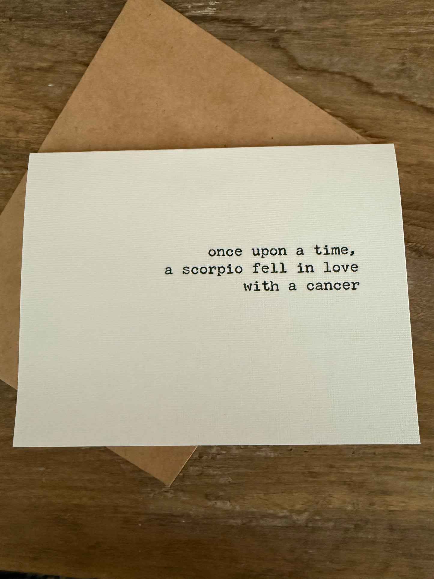 Scorpio fell in love with a Cancer