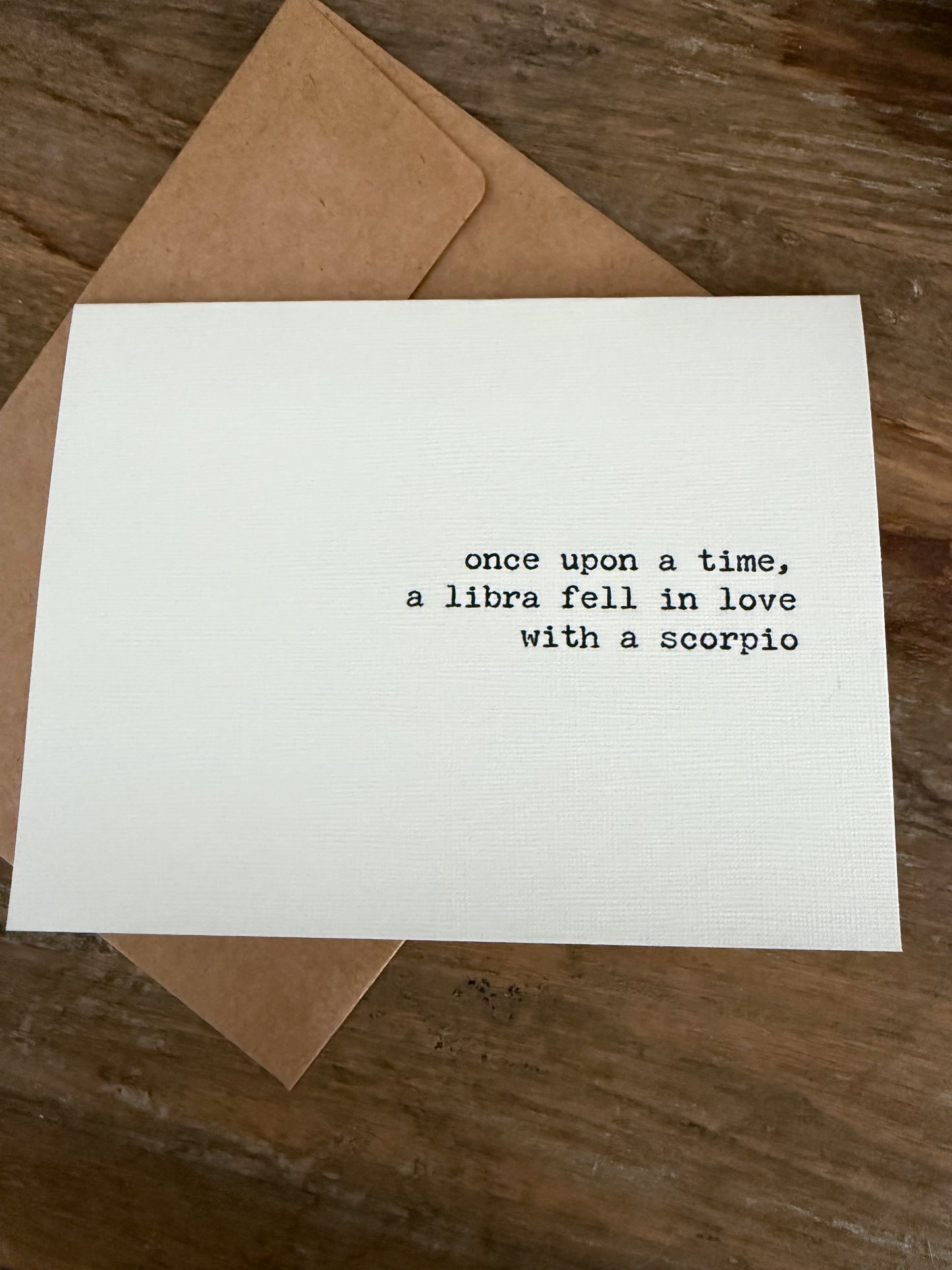 Libra fell in love with a Scorpio