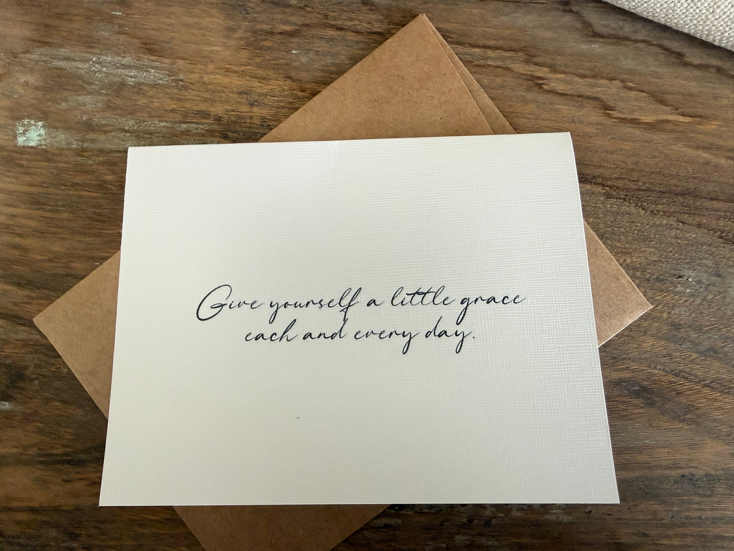 Give Yourself A Little Grace Each And Everyday Greeting Card