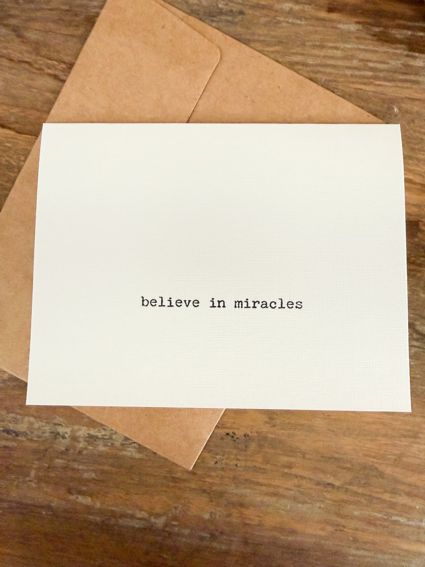 Believe in Miracles
