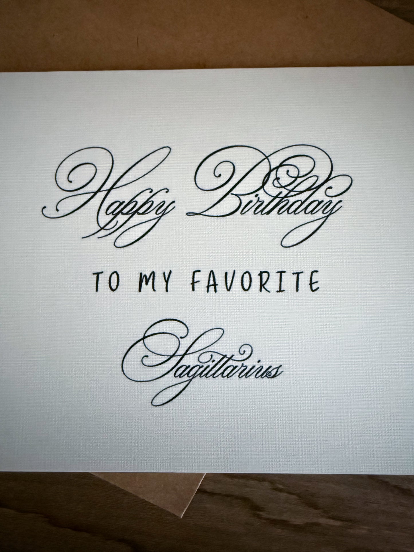 Scorpio Birthday Card Greeting Card (scroll)