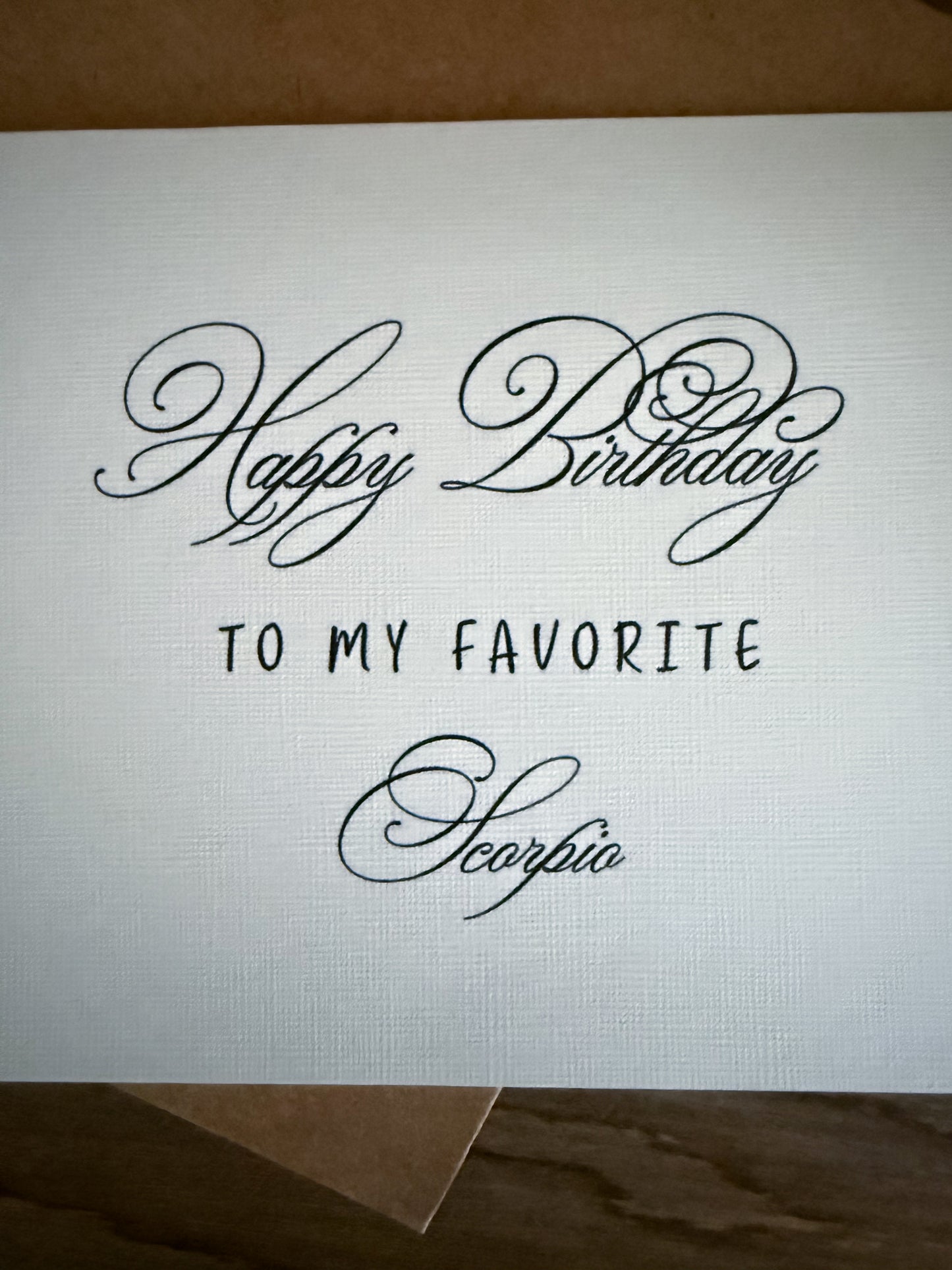 Sagittarius Birthday Card Greeting Card (scroll)