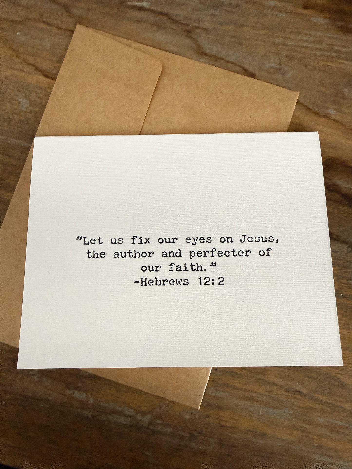 Hebrews 12:2 Let us fix our eyes