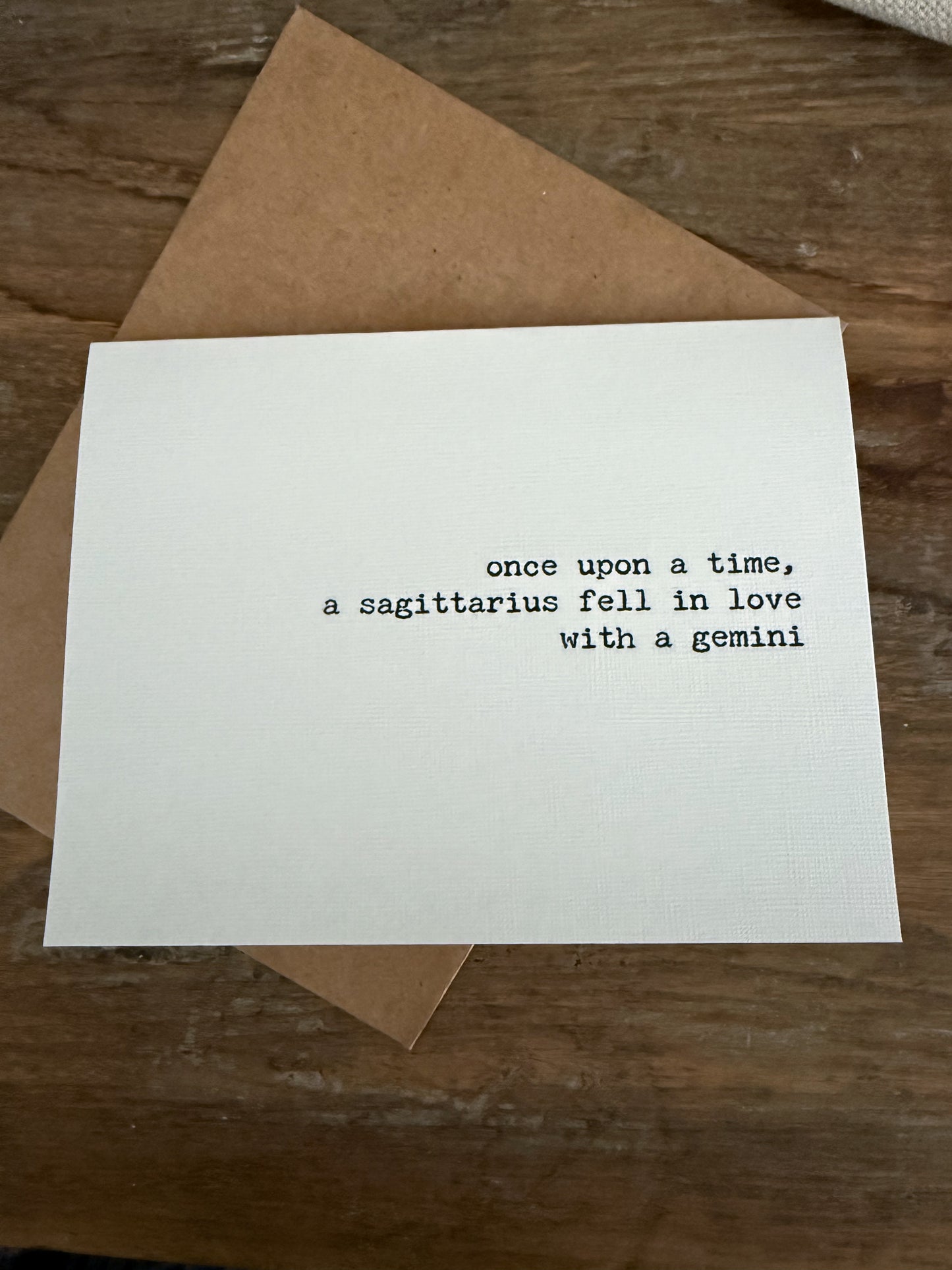 Sagittarius fell in love with a Gemini