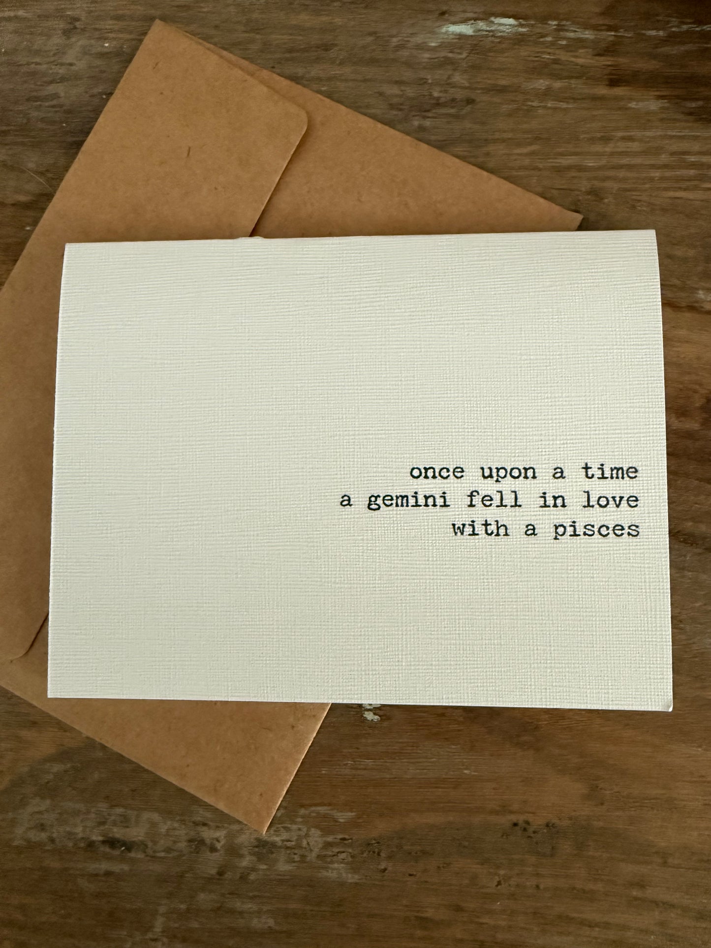 Gemini fell in love with a Pisces