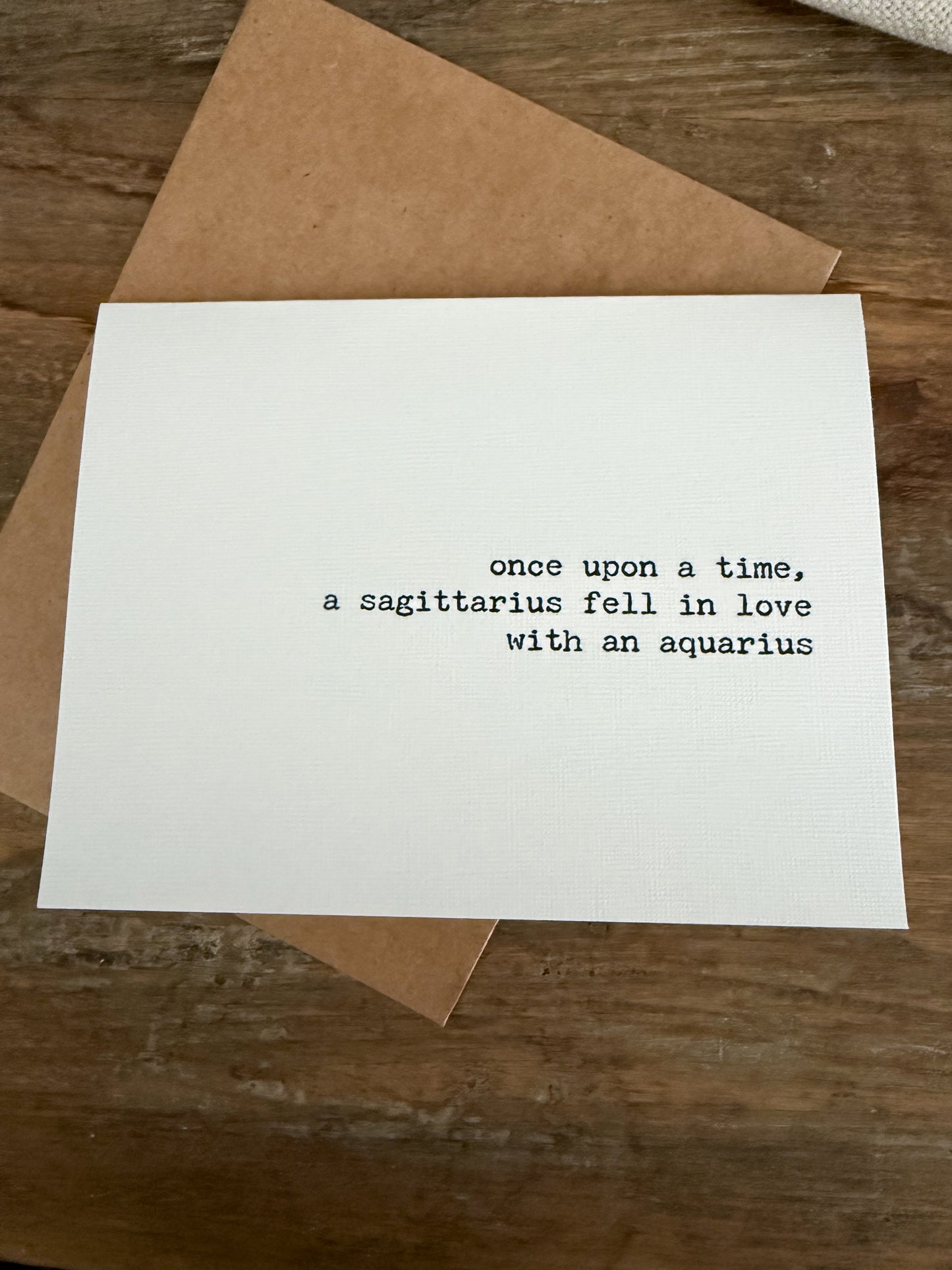 Sagittarius fell in love with an Aquarius