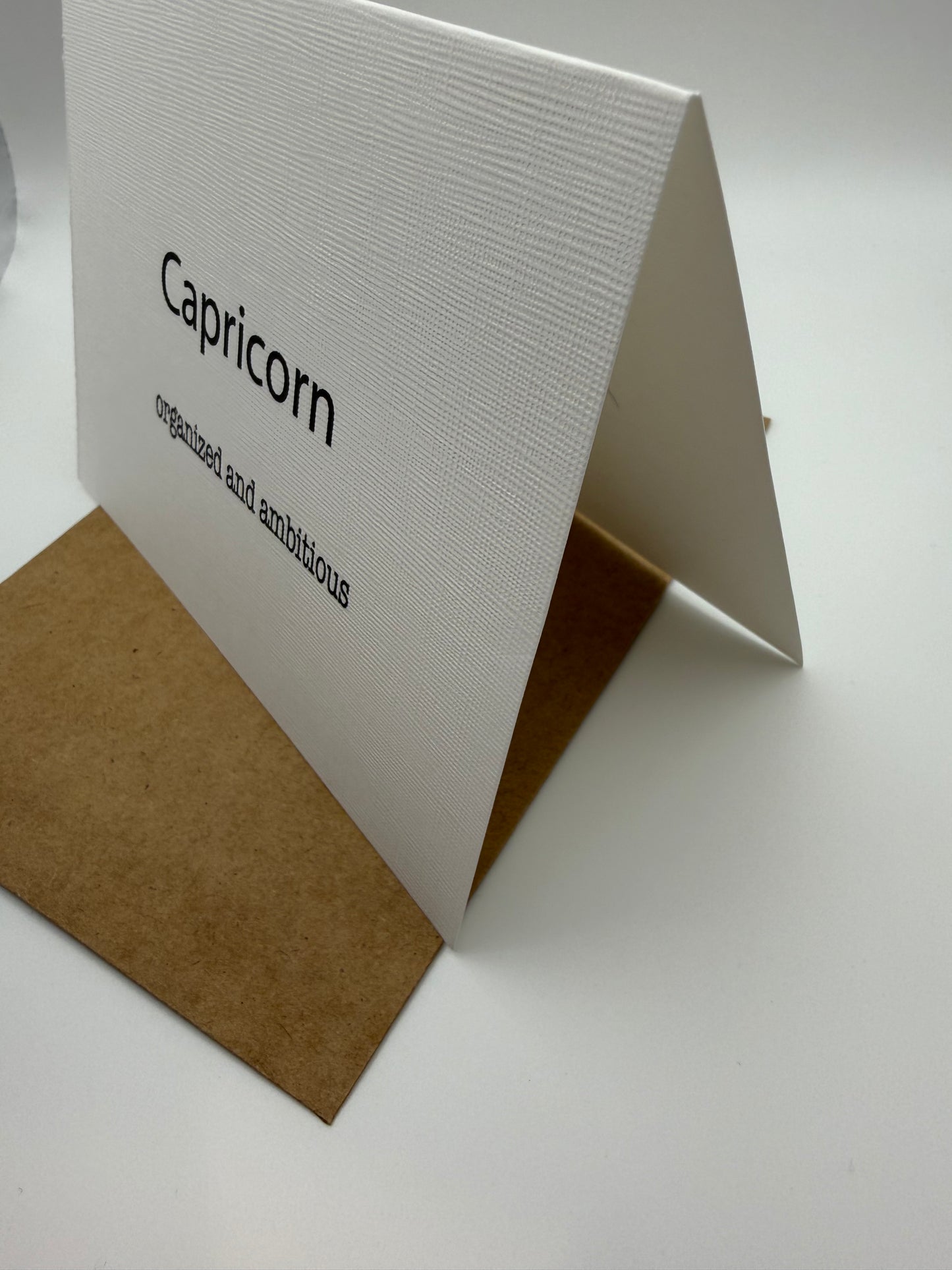 Capricorn Organized Greeting Card