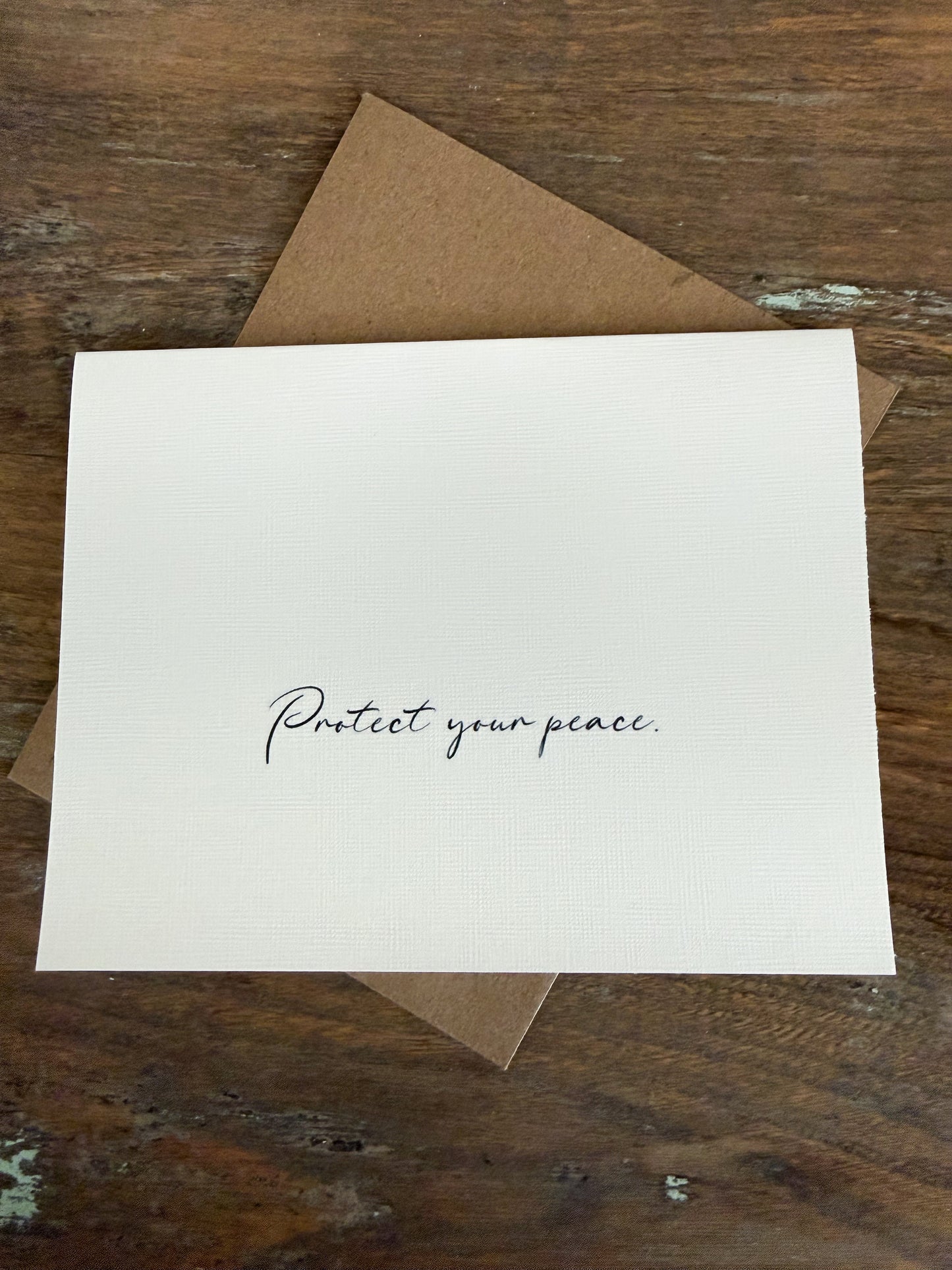 Protect Your Peace Greeting Card