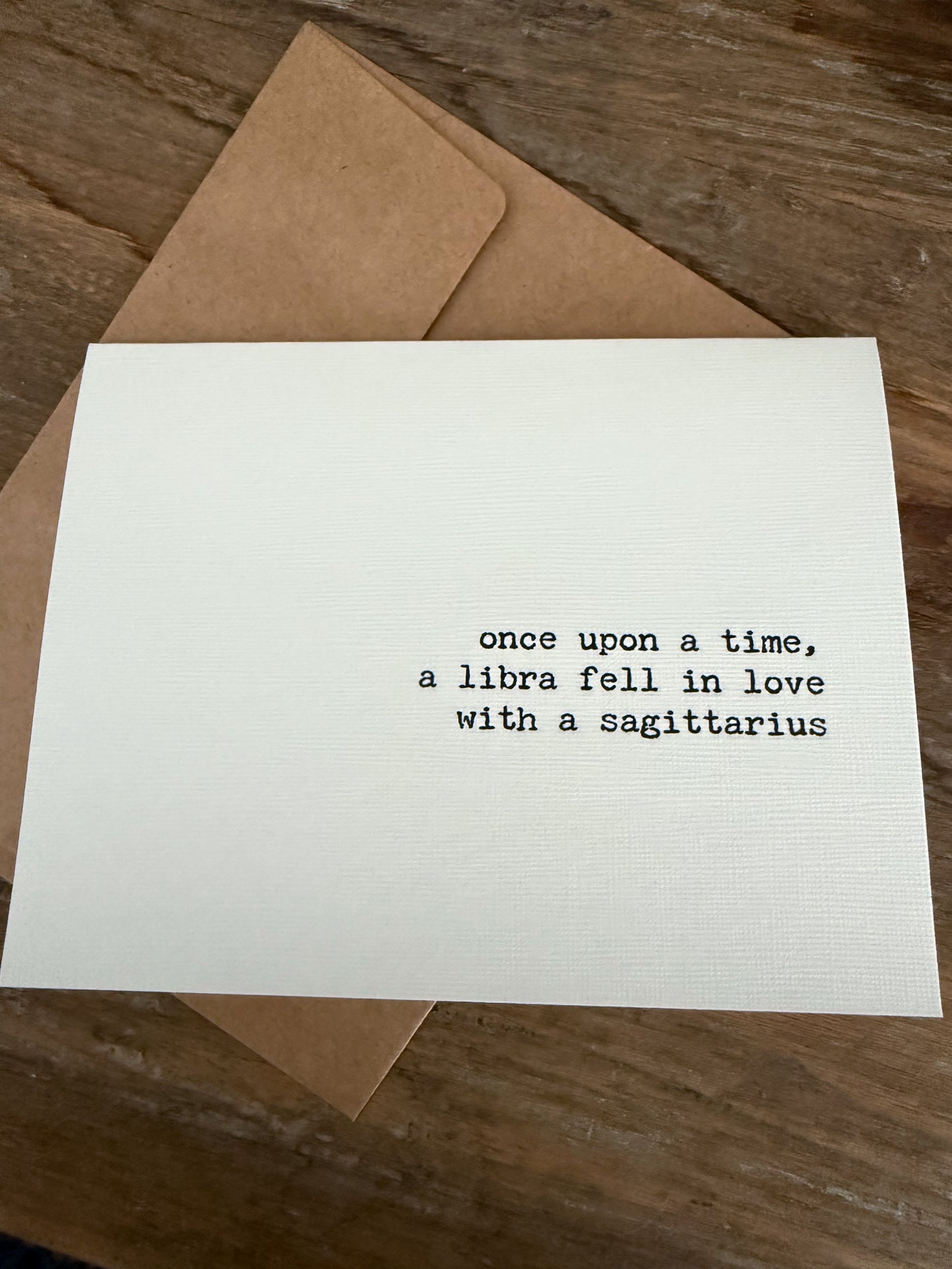 Libra fell in love with a Sagittarius