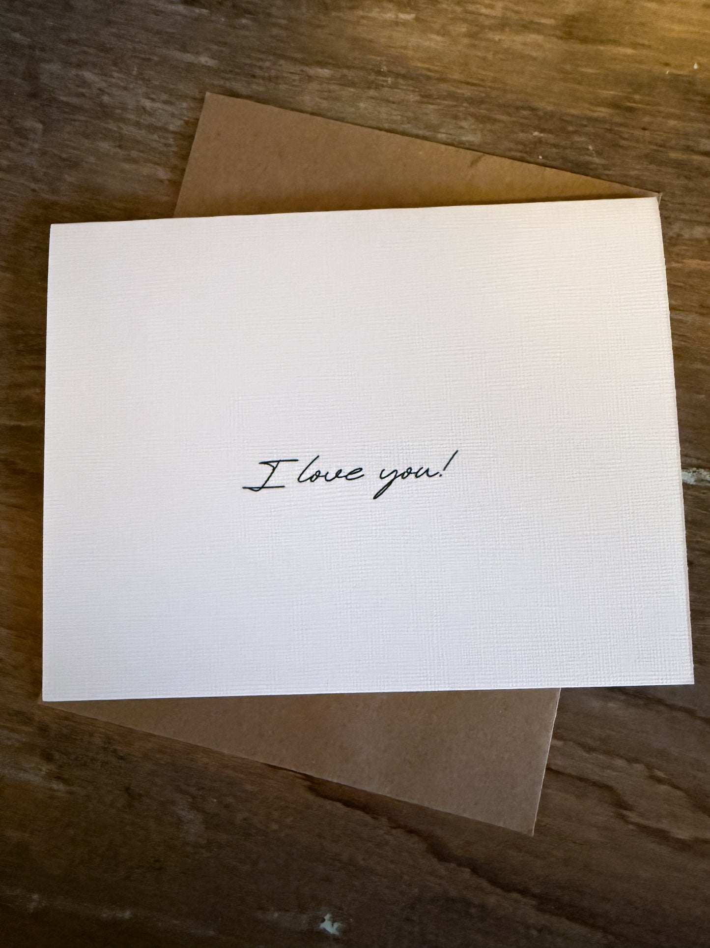 I Love You Greeting Card