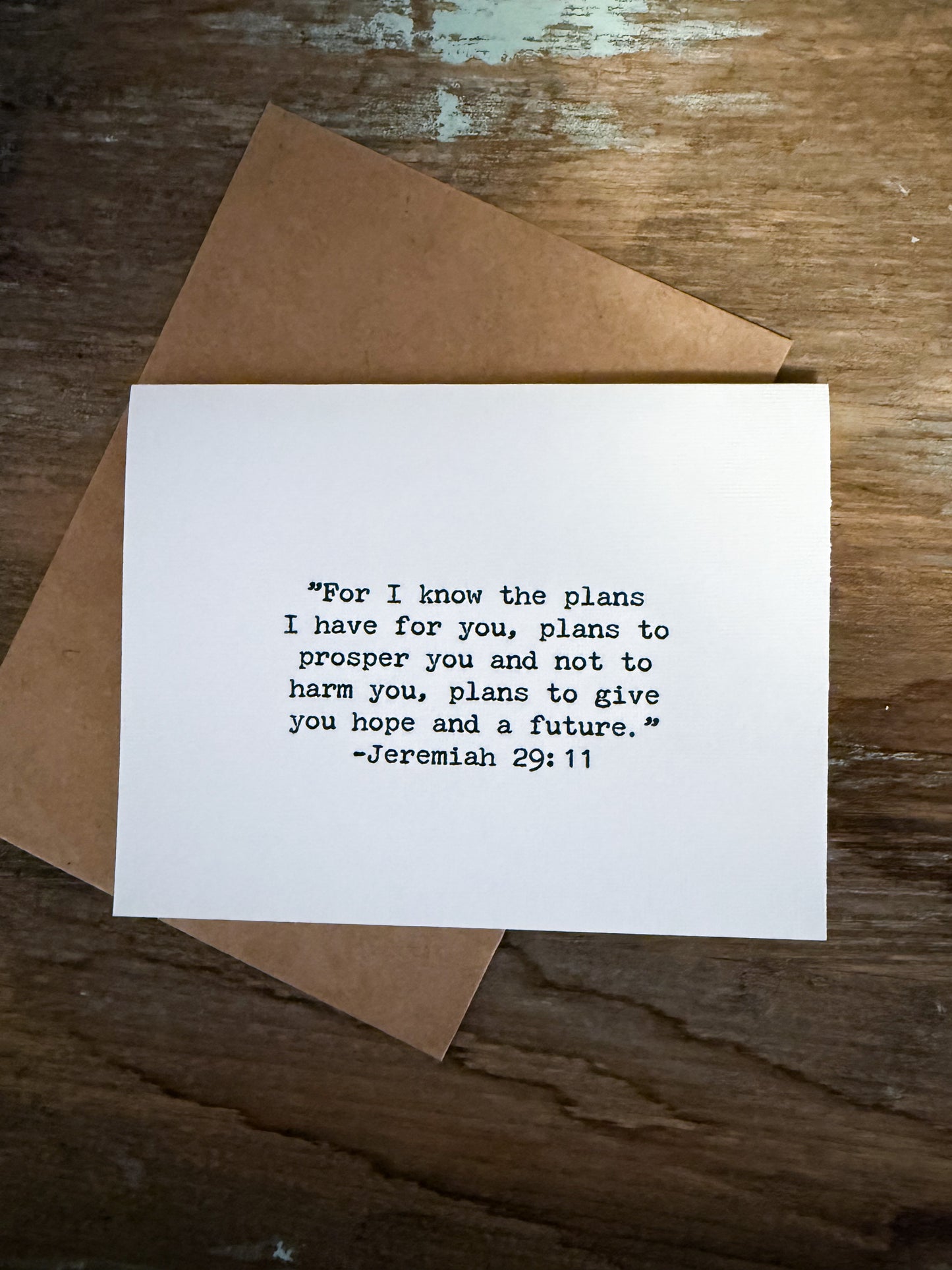 Jeremiah 29:11 For I know the plans