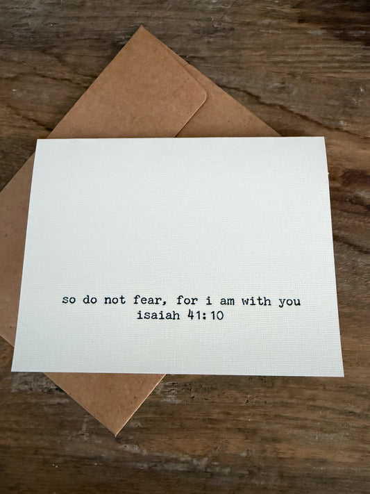 So Do Not Fear