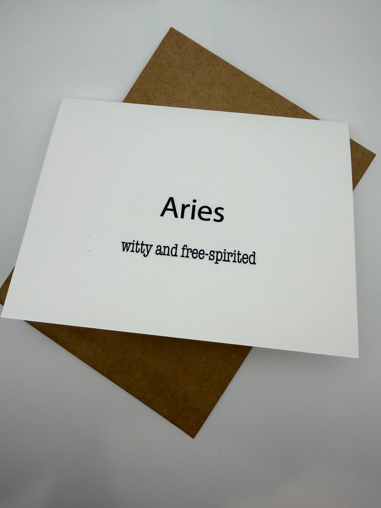 Aries Witty Greeting Card