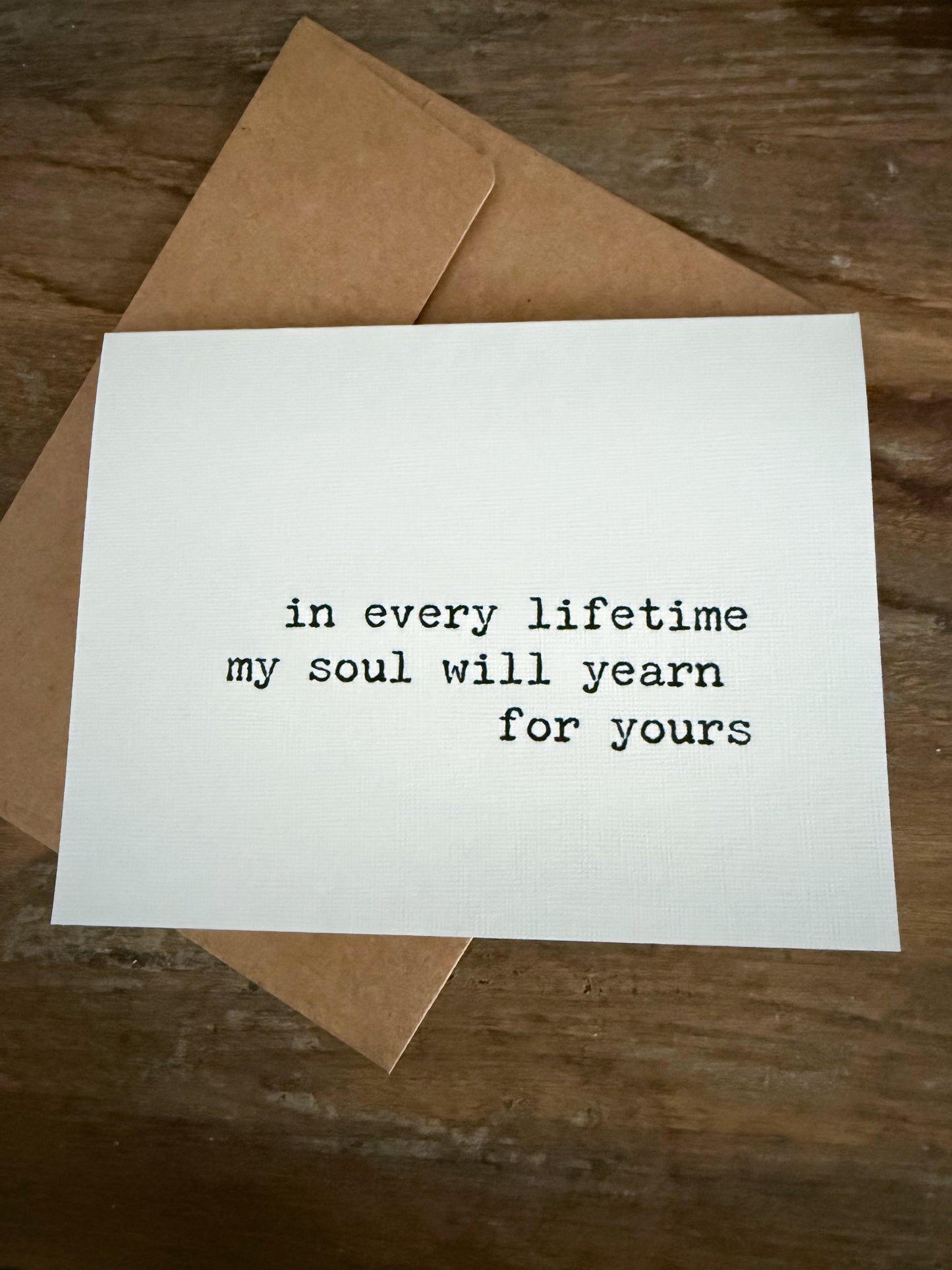 In Every Lifetime My Soul