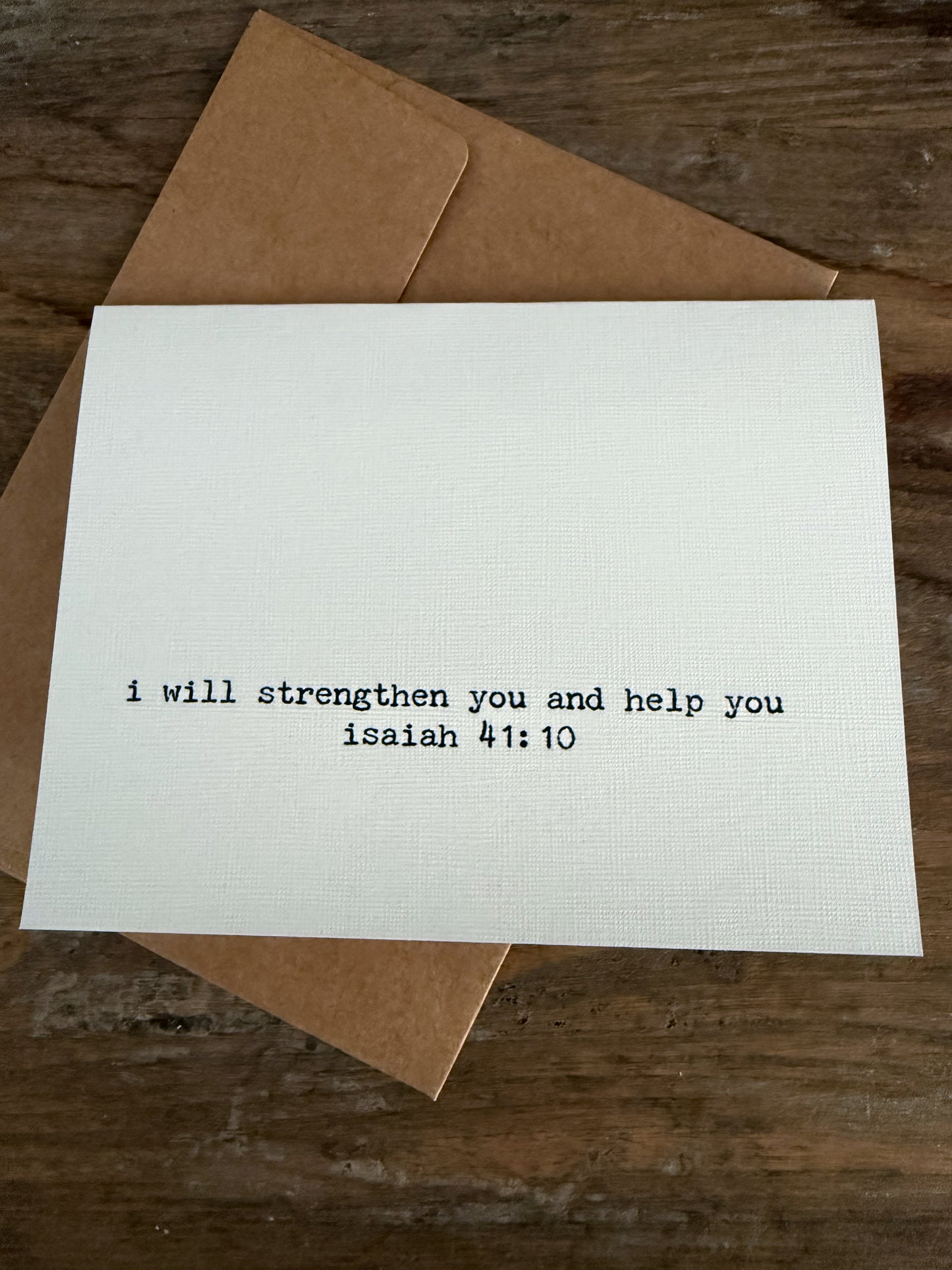 I Will Strengthen You And Help You