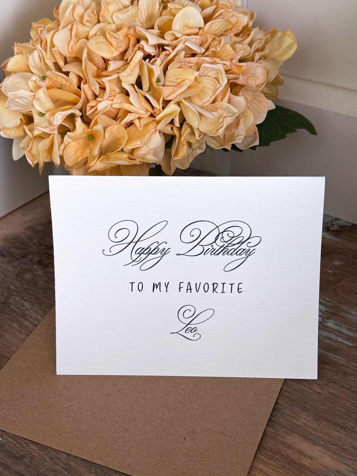 Happy Birthday To My Favorite Leo Greeting Card