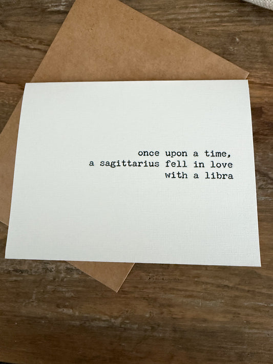 Sagittarius fell in love with a Libra