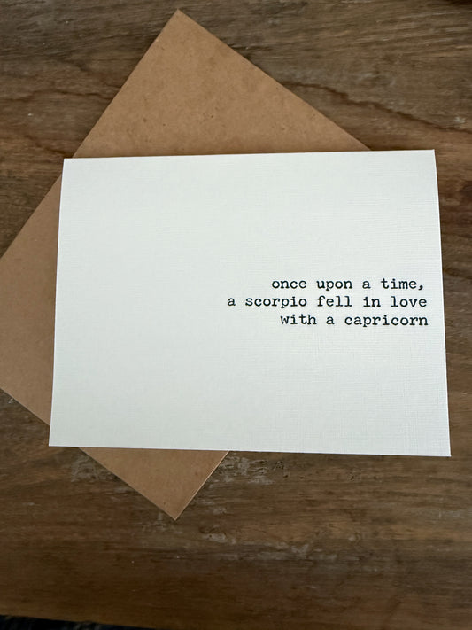 Scorpio fell in love with a Capricorn