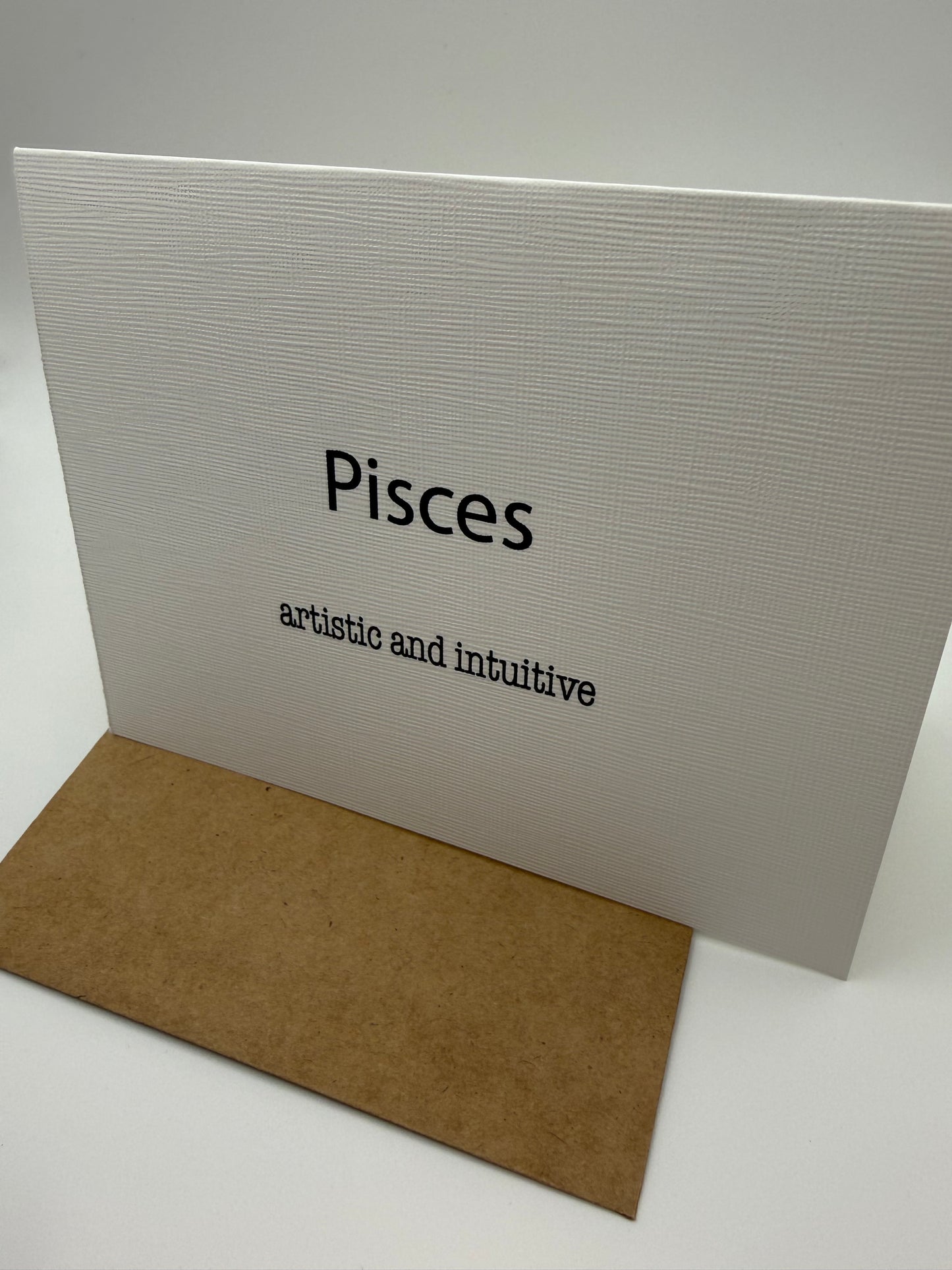 Pisces Artist Greeting Card
