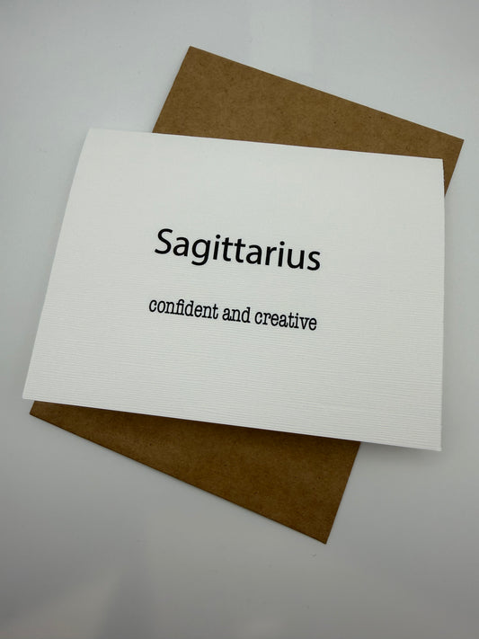 Sagittarius Confident Greeting Card