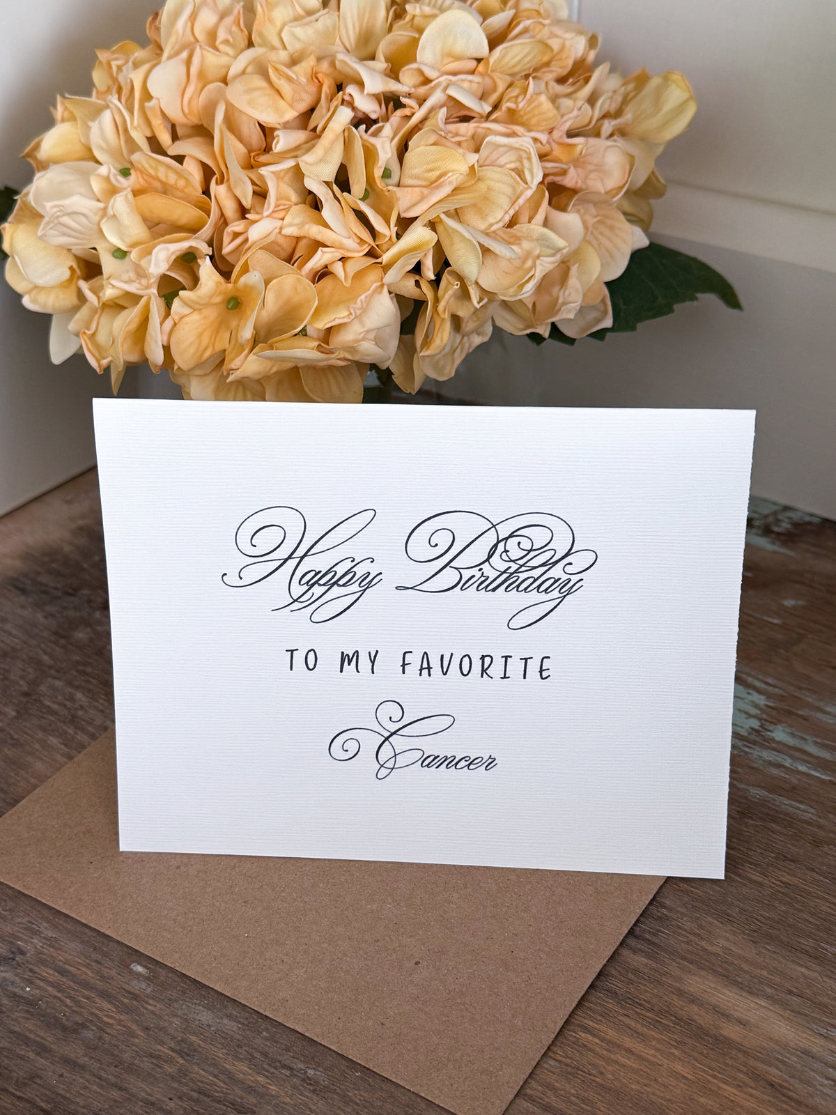 Happy Birthday To My Favorite Cancer Greeting Card