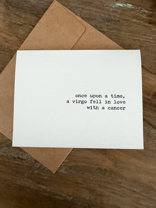Virgo fell in love with a Cancer