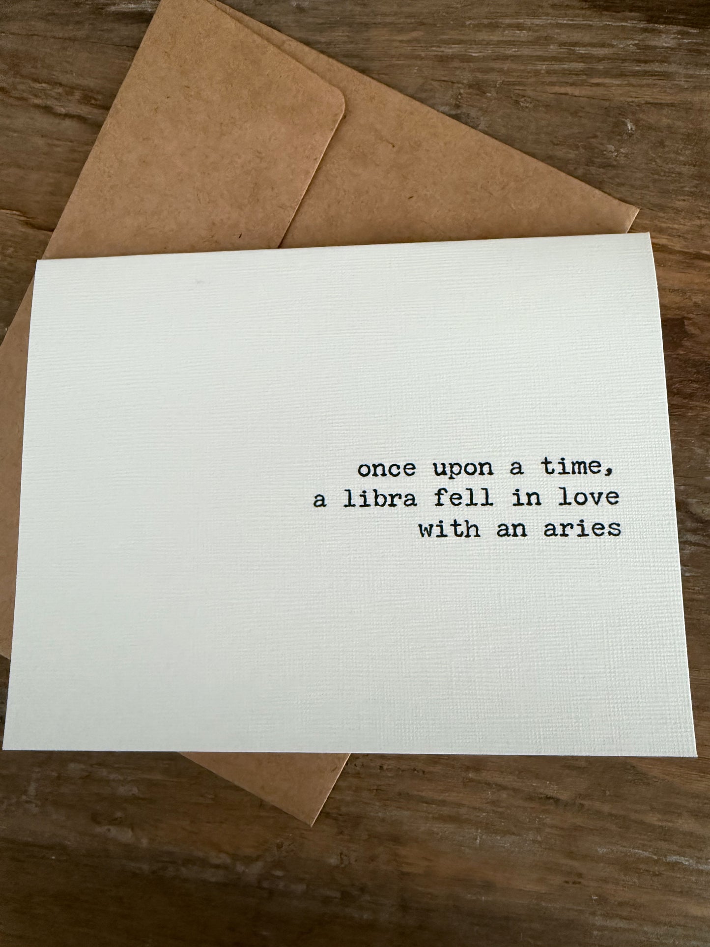 Libra fell in love with an Aries