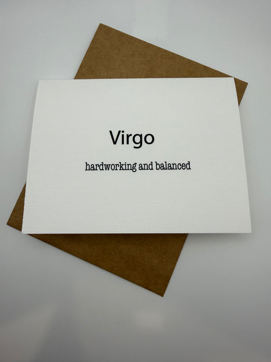 Virgo Hardworking Greeting Card