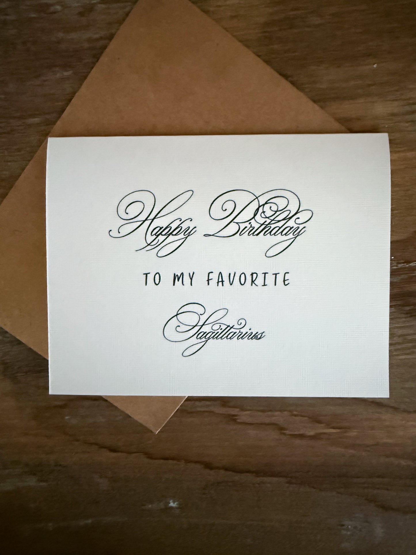 Scorpio Birthday Card Greeting Card (scroll)