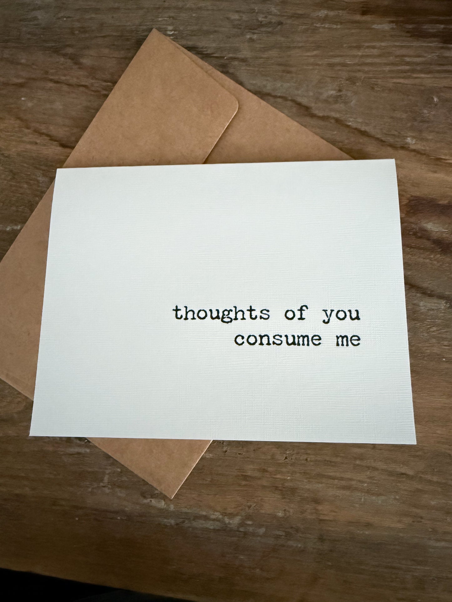 Thoughts of you Consume Me