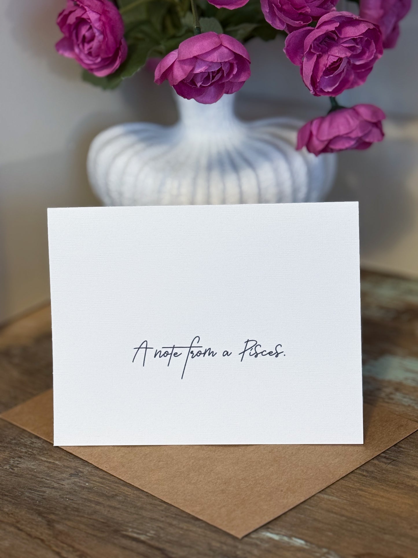 A Note From A Pisces Greeting Card (Cali)