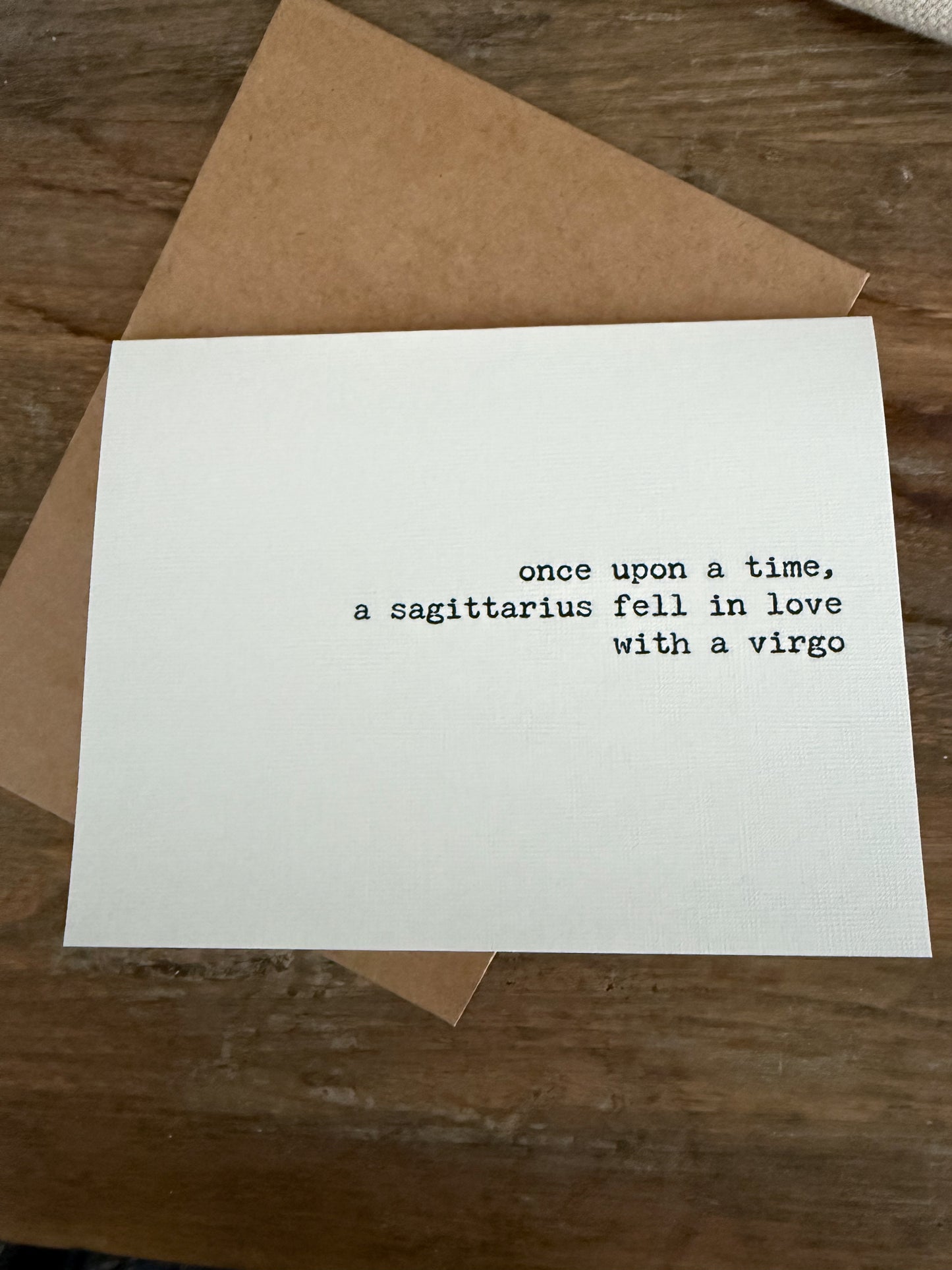 Sagittarius fell in love with a Virgo