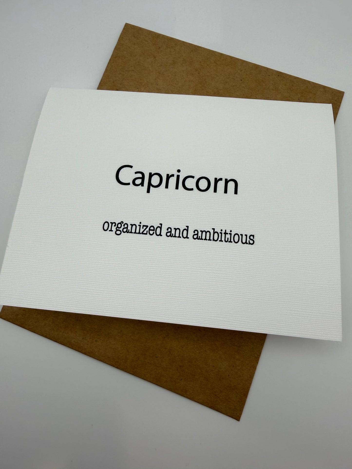 Capricorn Organized Greeting Card