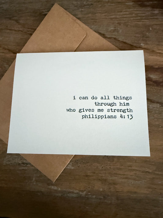 I Can Do All Things Philippians 4:13