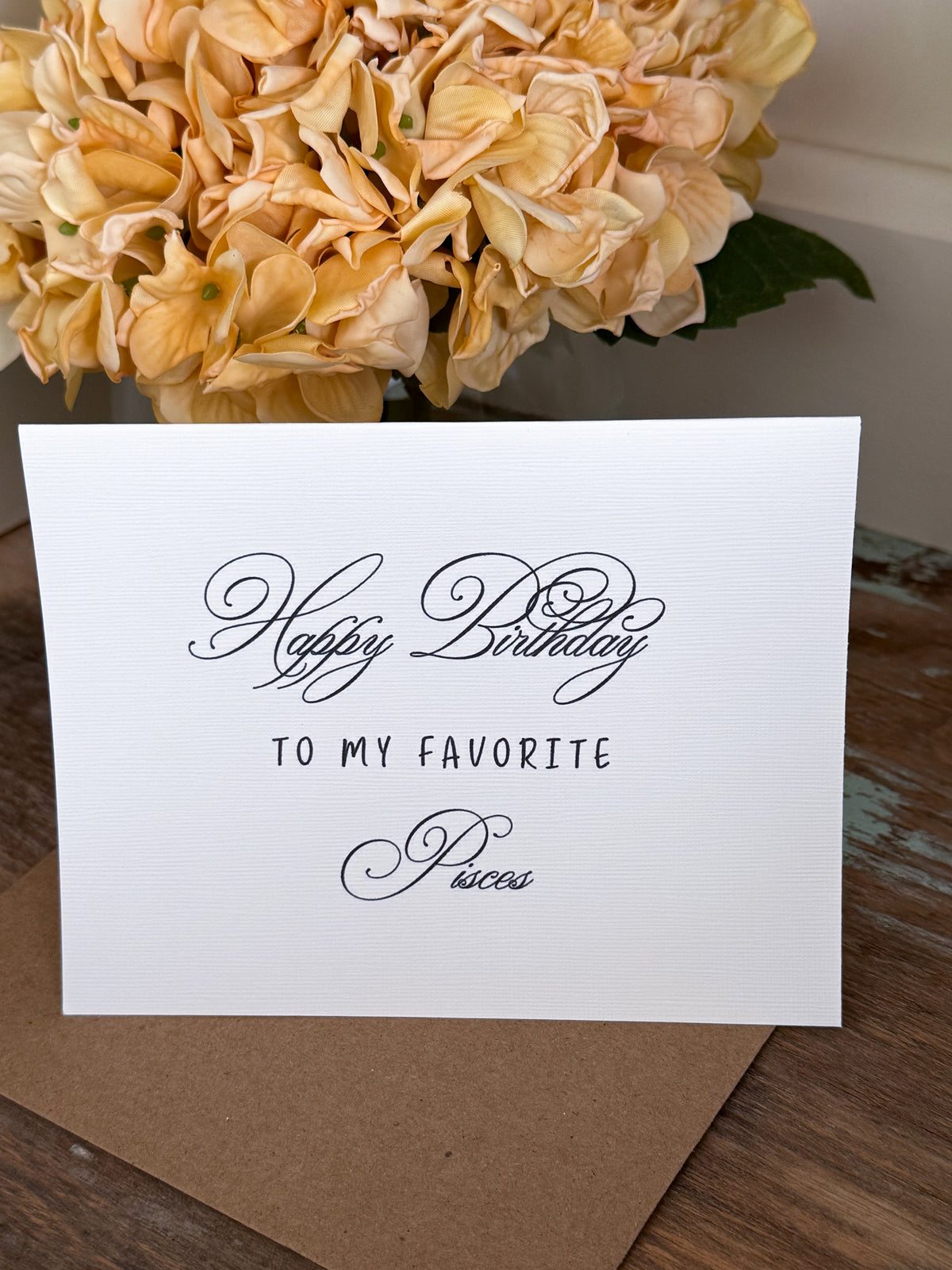 Happy Birthday To My Favorite Pisces Greeting Card