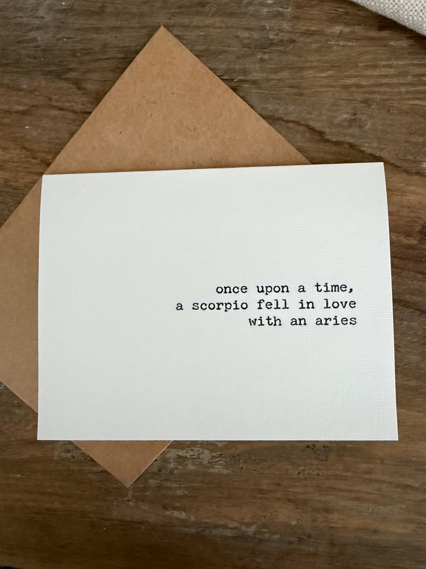 Scorpio fell in love with an Aries