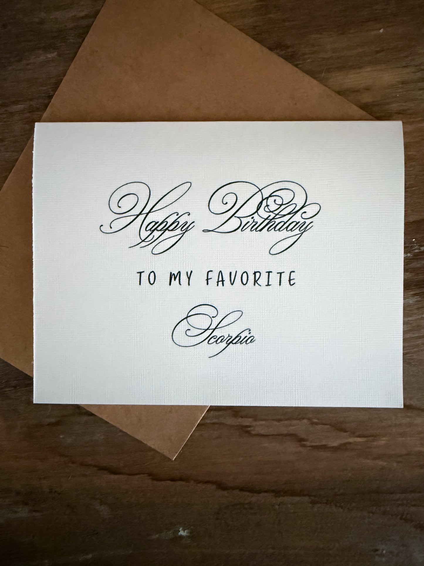 Sagittarius Birthday Card Greeting Card (scroll)