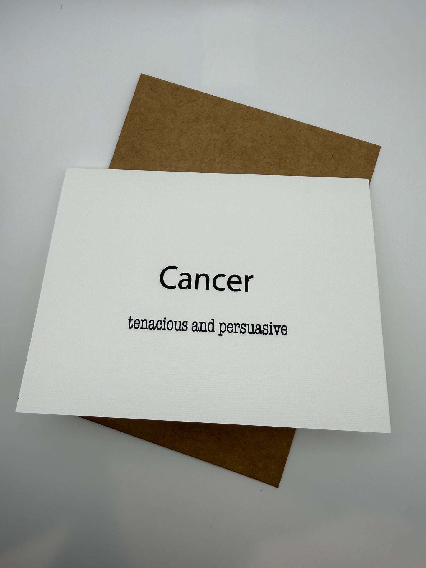 Cancer Tenacious Greeting Card