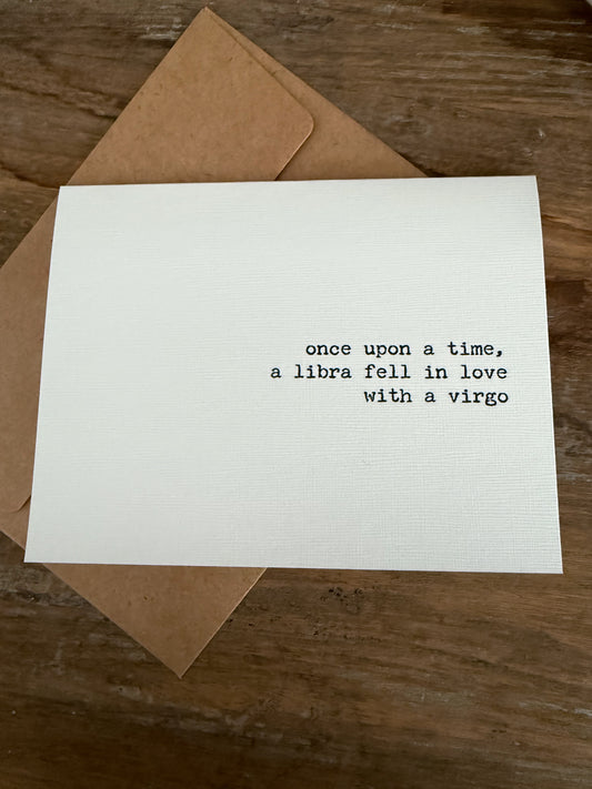 Libra fell in love with a Virgo