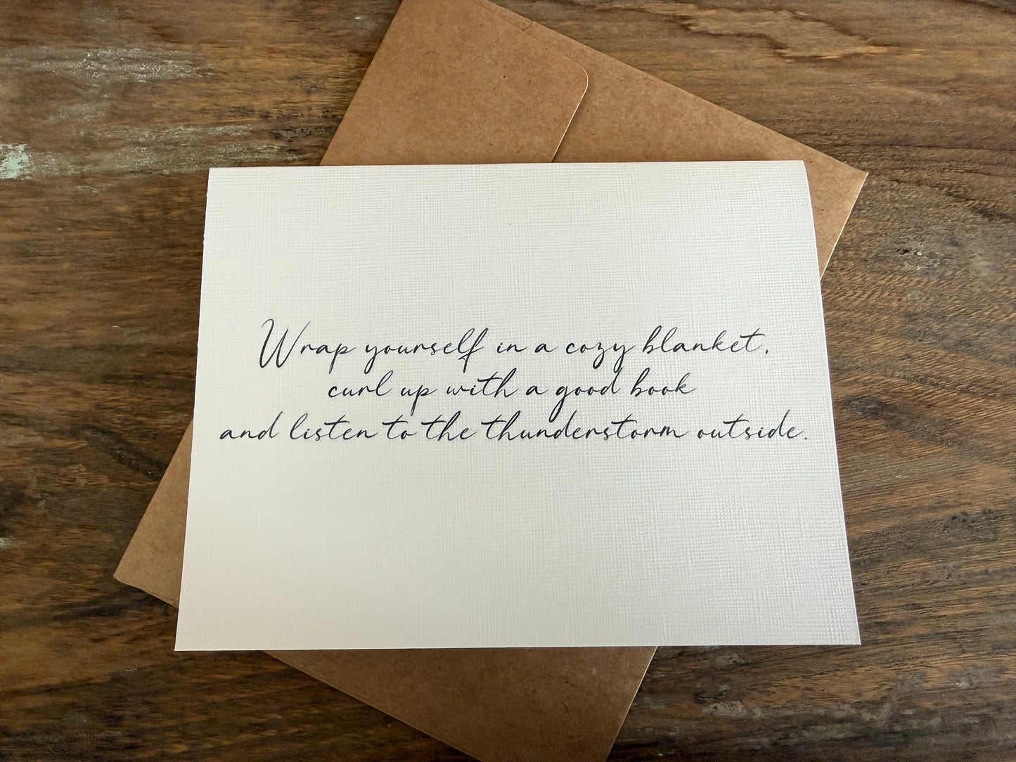 Wrap Yourself In A Cozy Blanket Greeting Card
