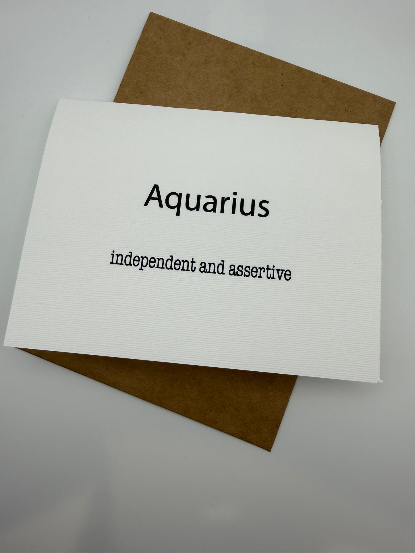 Aquarius Independent Greeting Card