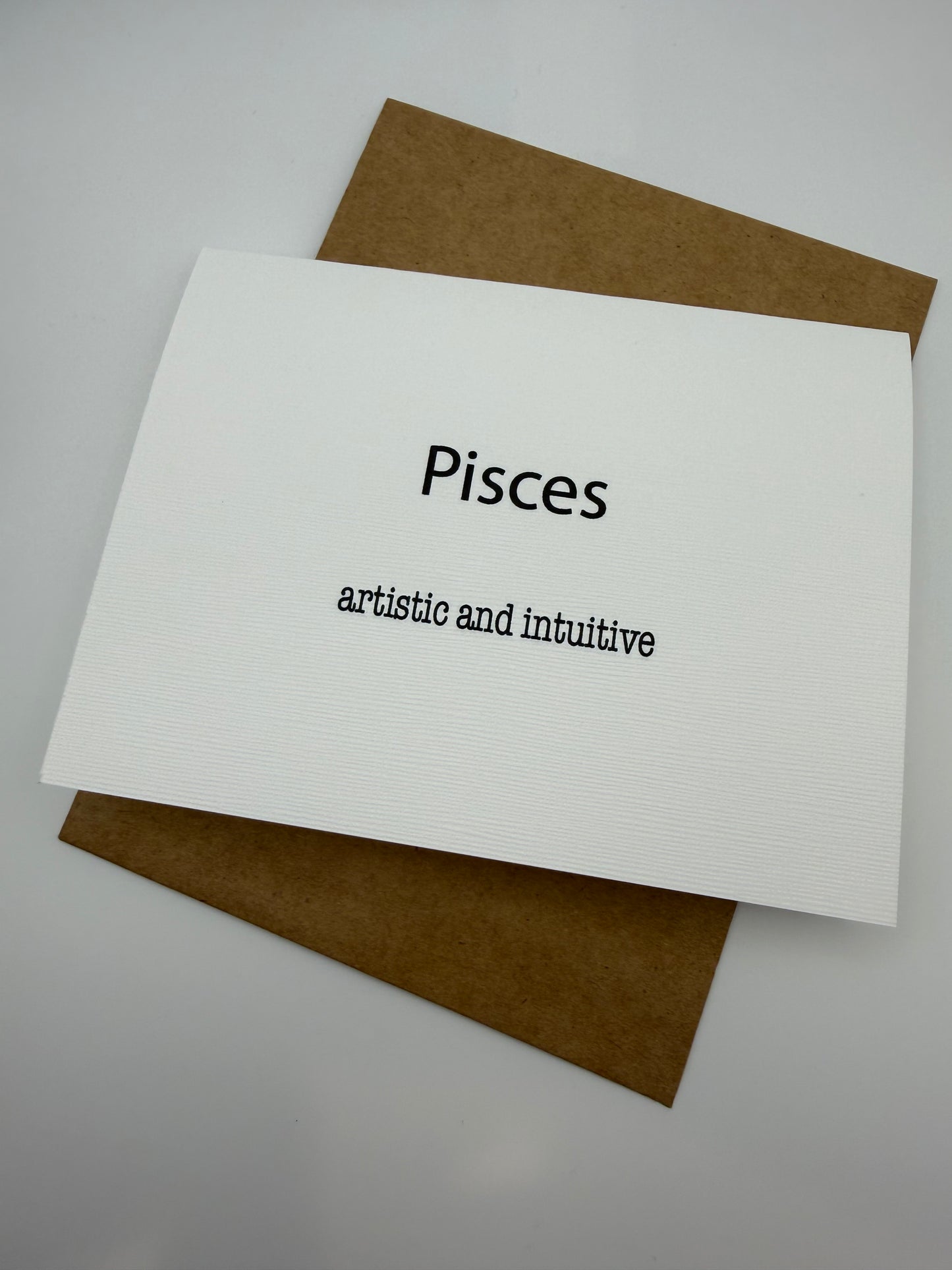 Pisces Artist Greeting Card