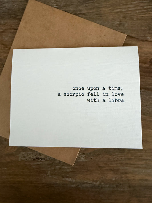 Scorpio fell in love with a Libra
