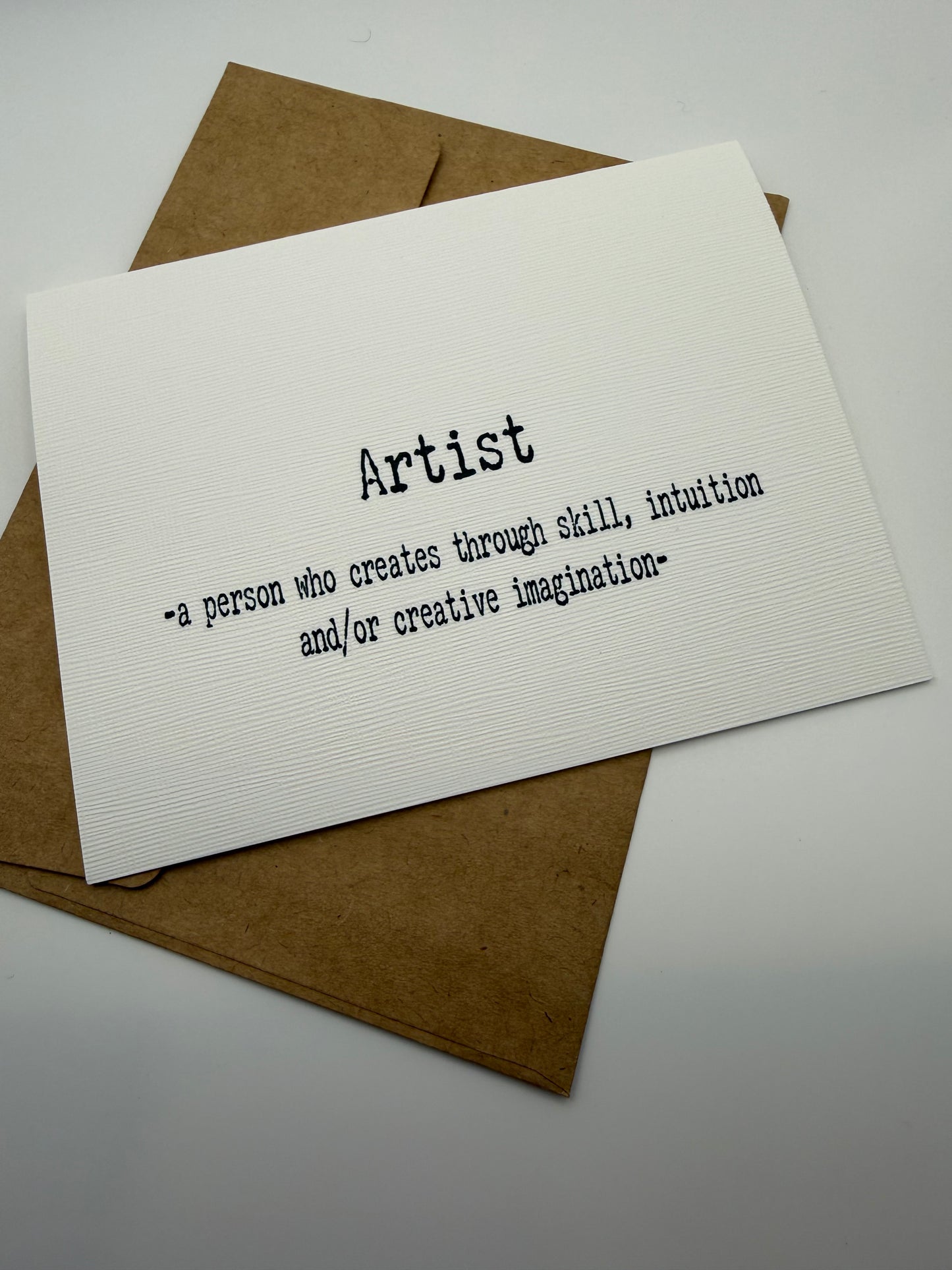 Artist Greeting Card