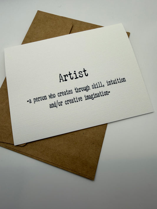 Artist Greeting Card