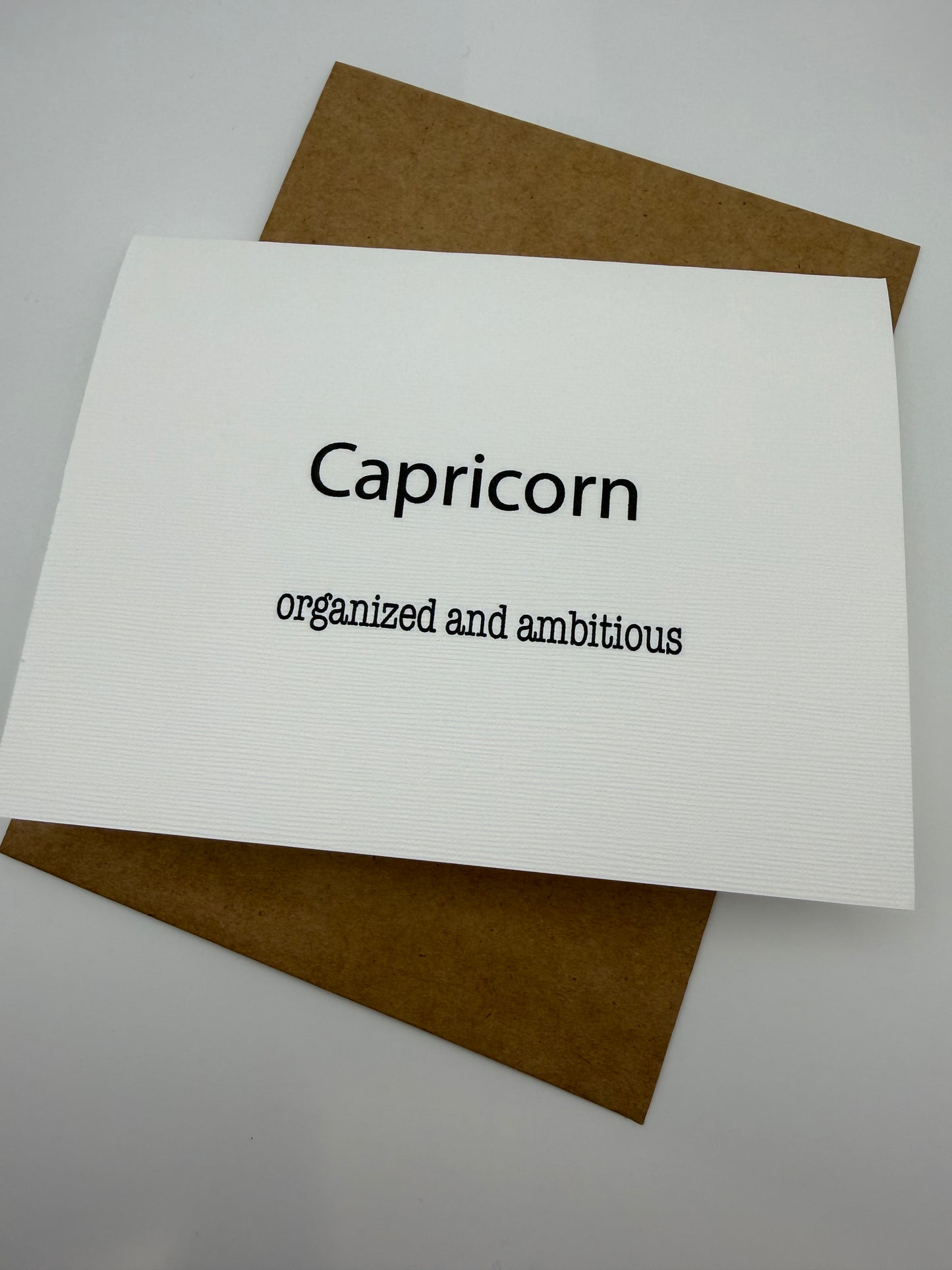 Capricorn Organized Greeting Card
