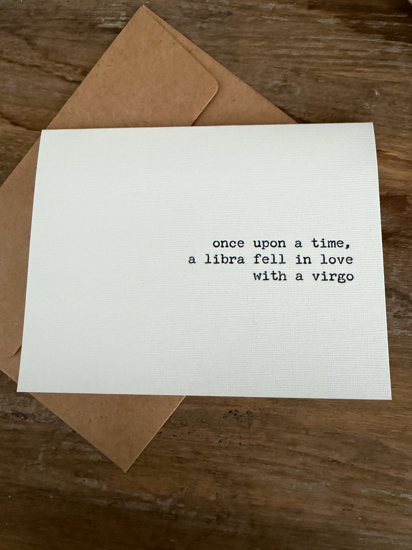 Libra fell in love with a Virgo